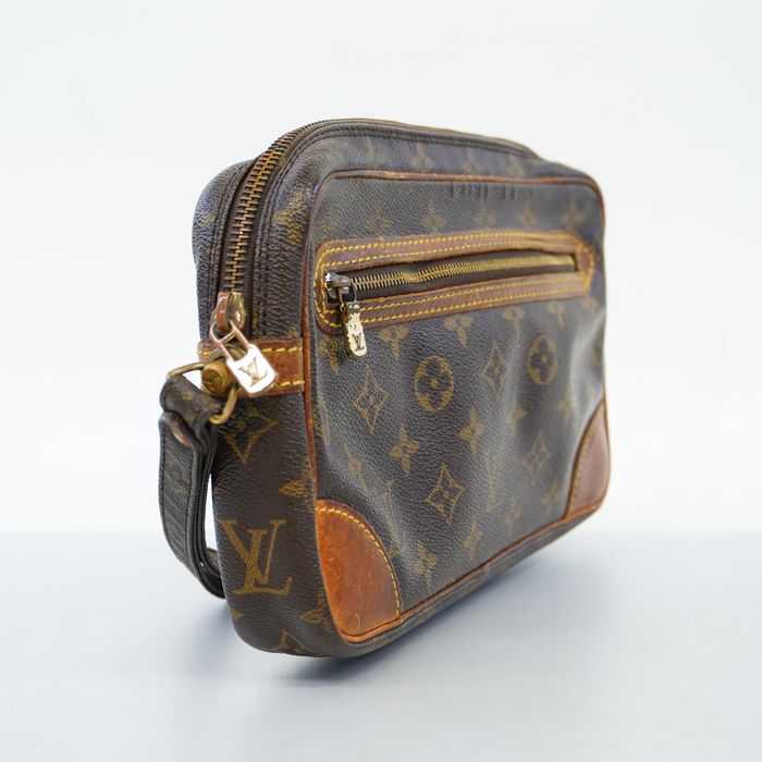 Auth Louis Vuitton Monogram Marly Dragonne GM Pouch Clutch Bag M51825 Used