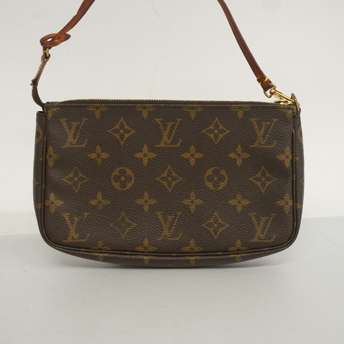 Auth Louis Vuitton Monogram Pochette Accessoir M51980 Women's Pouch