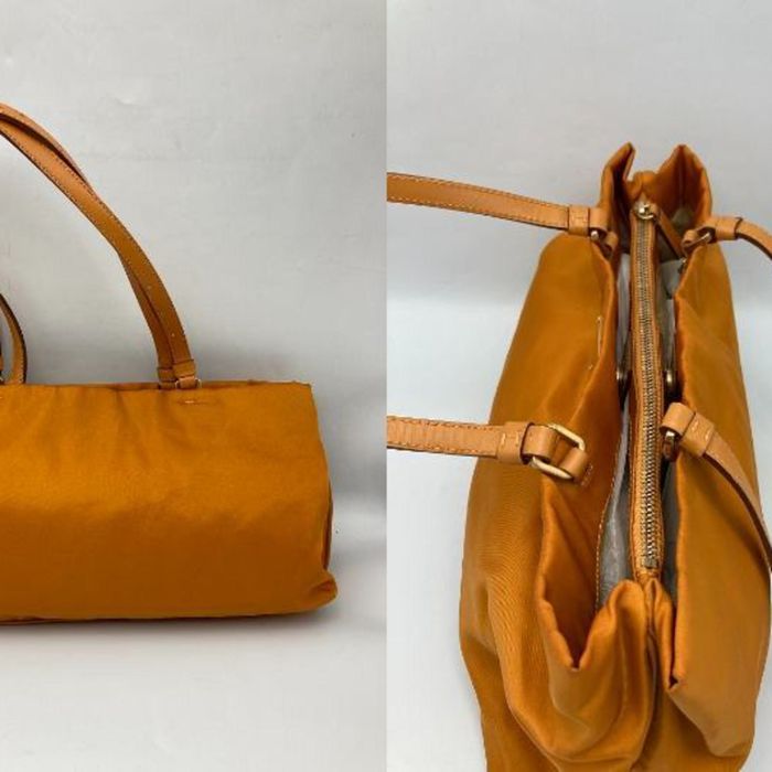 PRADA Tote Bag BR4253 2WAY Shoulder Nylon leather Orange