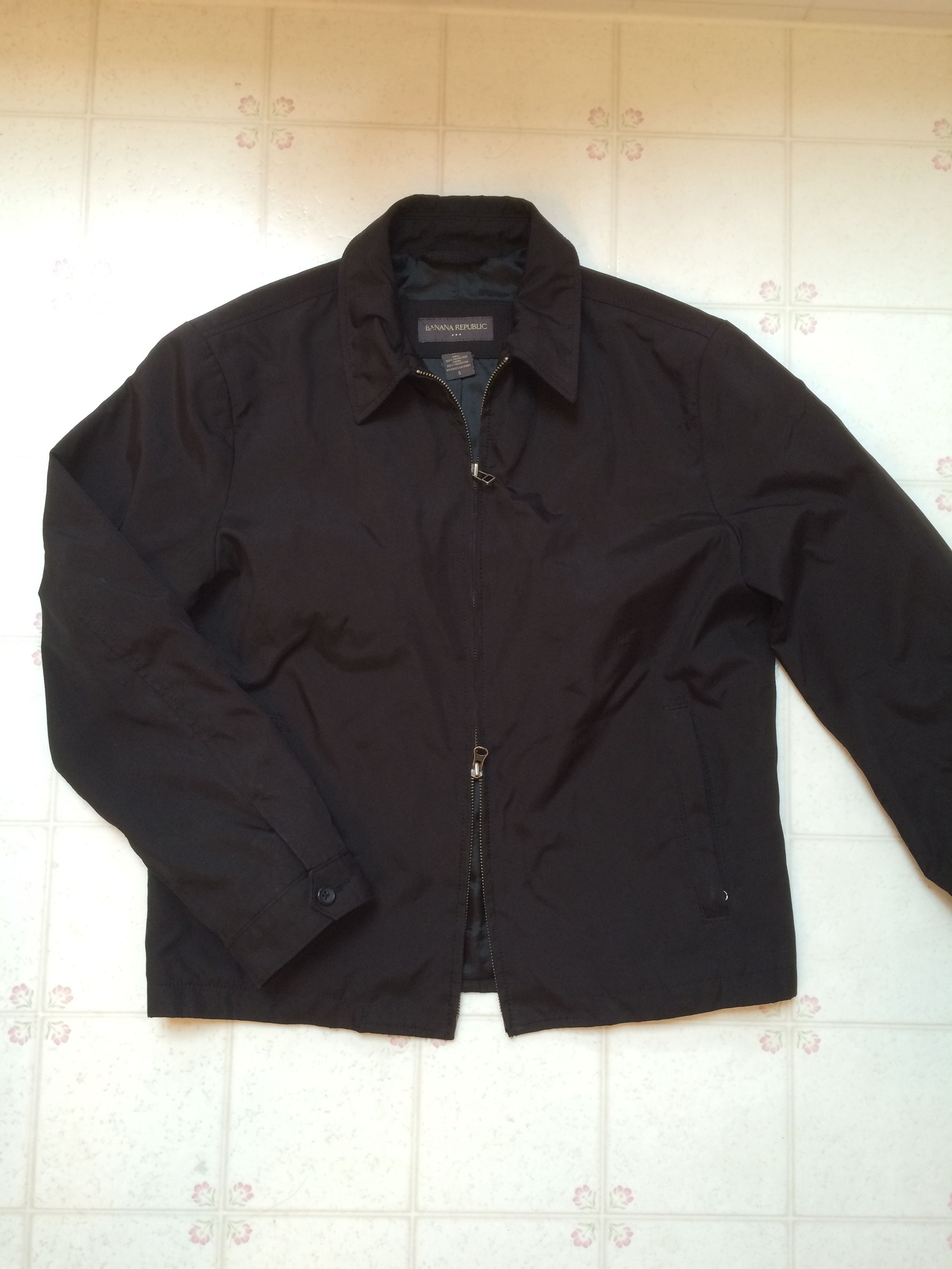 Banana Republic Double Zip Coach Jacket Black Grailed