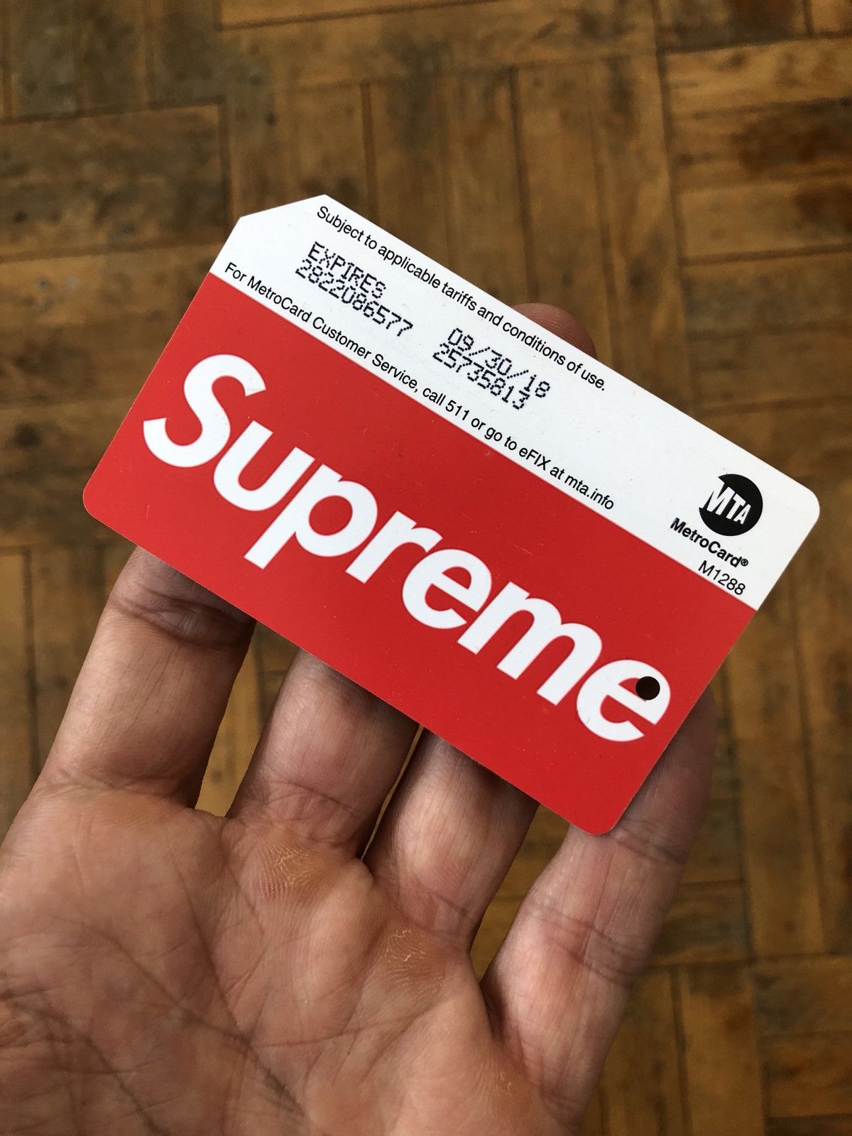 Supreme Supreme NYC Metro Card Size ONE SIZE - 1 Thumbnail