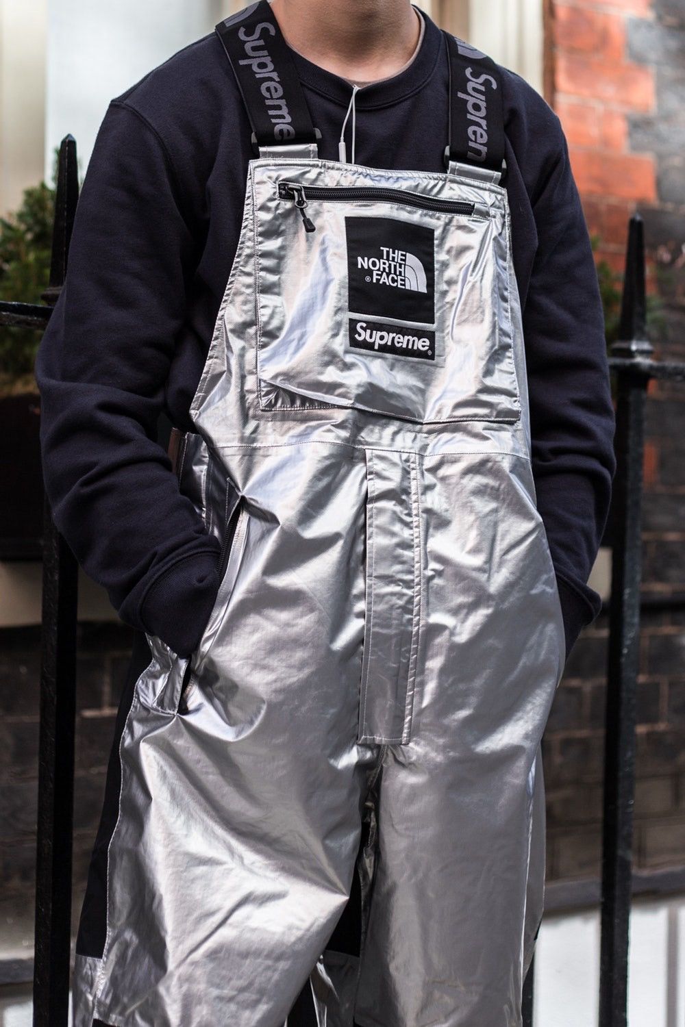 Supreme the north face on sale silver