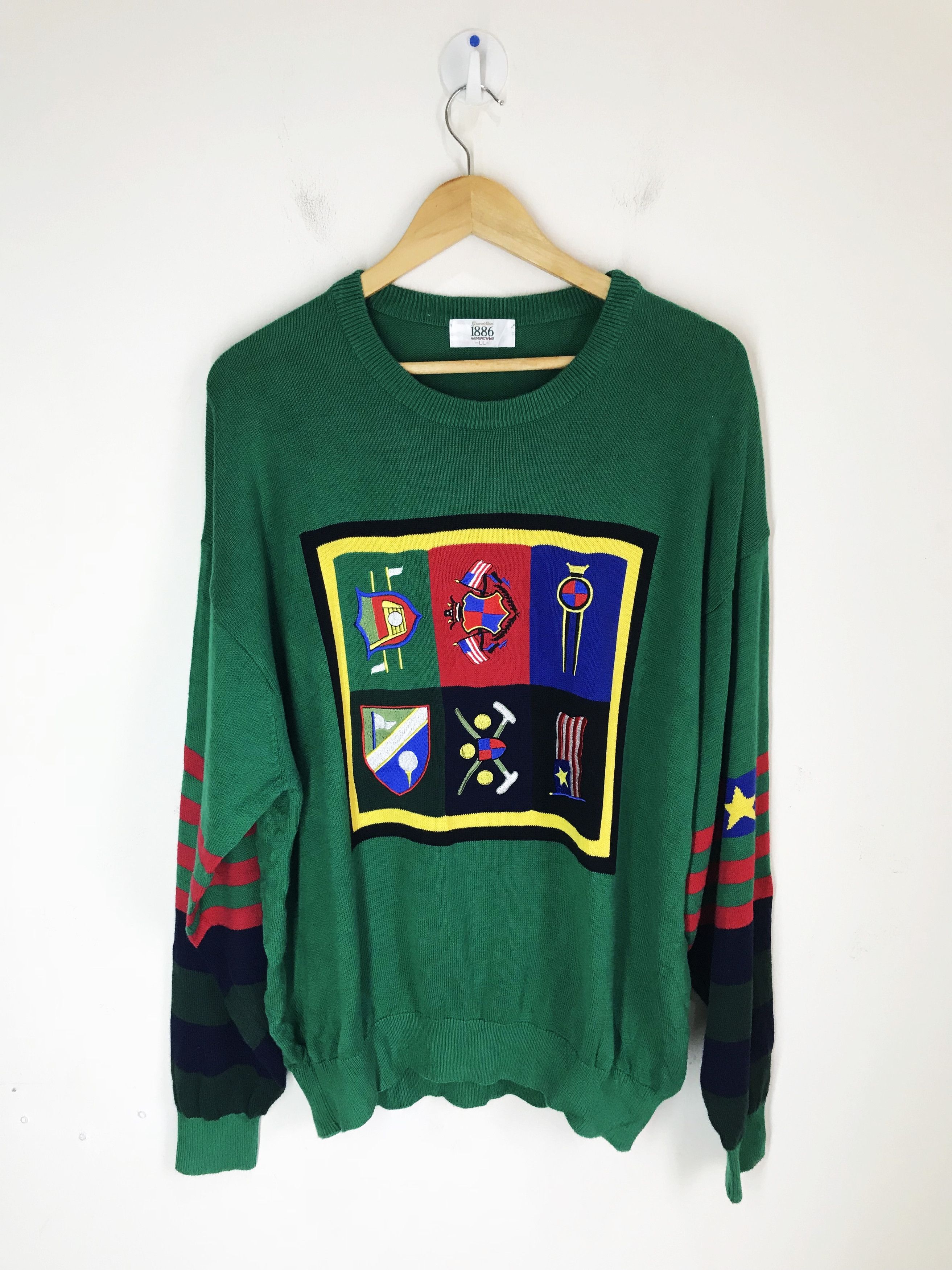 Grand Slam Vintage GRANDSLAM MUNSINGWEAR Embroidered Knitwear Shirt Size US XL / EU 56 / 4 - 1 Thumbnail