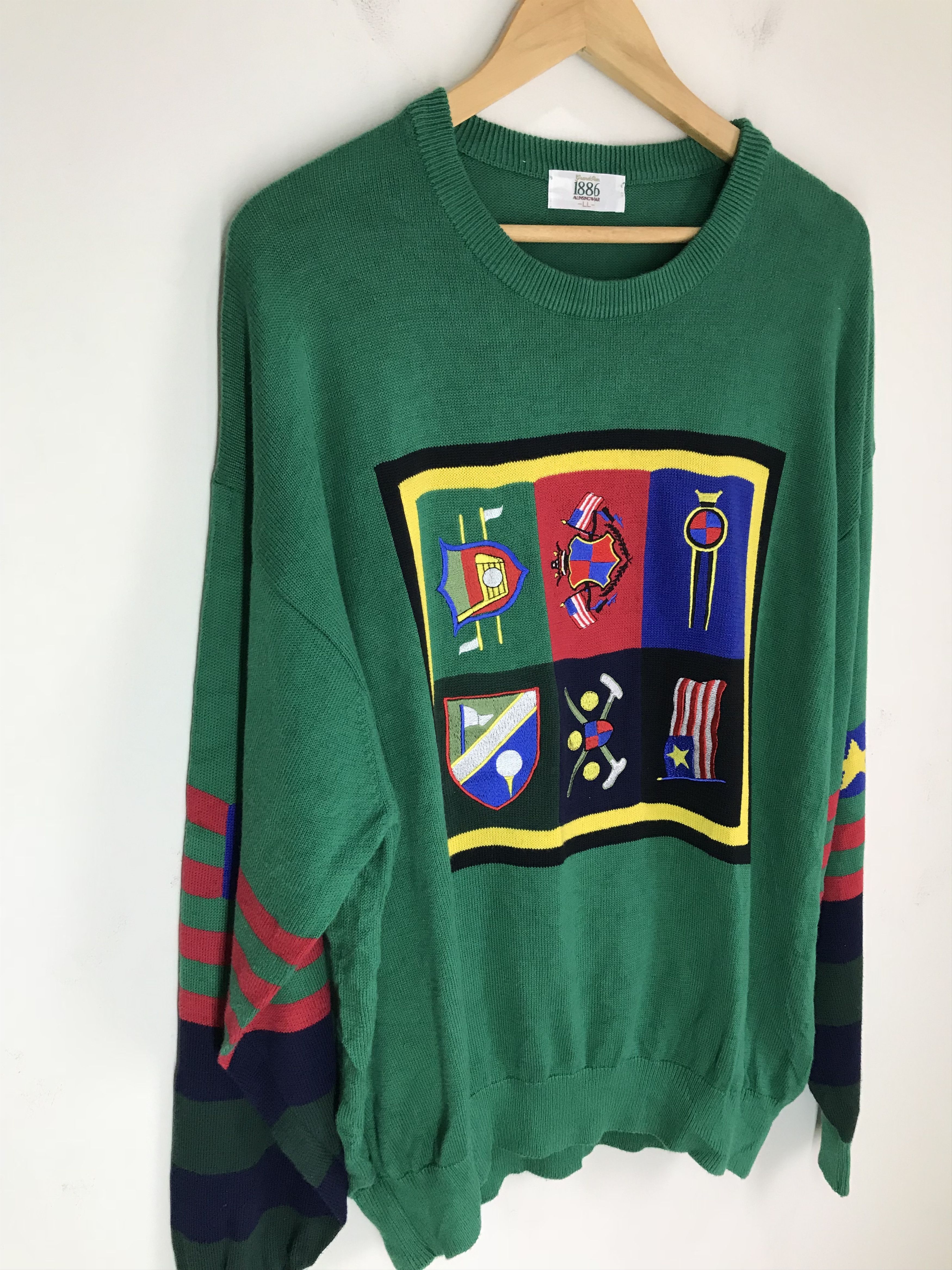 Grand Slam Vintage GRANDSLAM MUNSINGWEAR Embroidered Knitwear Shirt Size US XL / EU 56 / 4 - 3 Thumbnail
