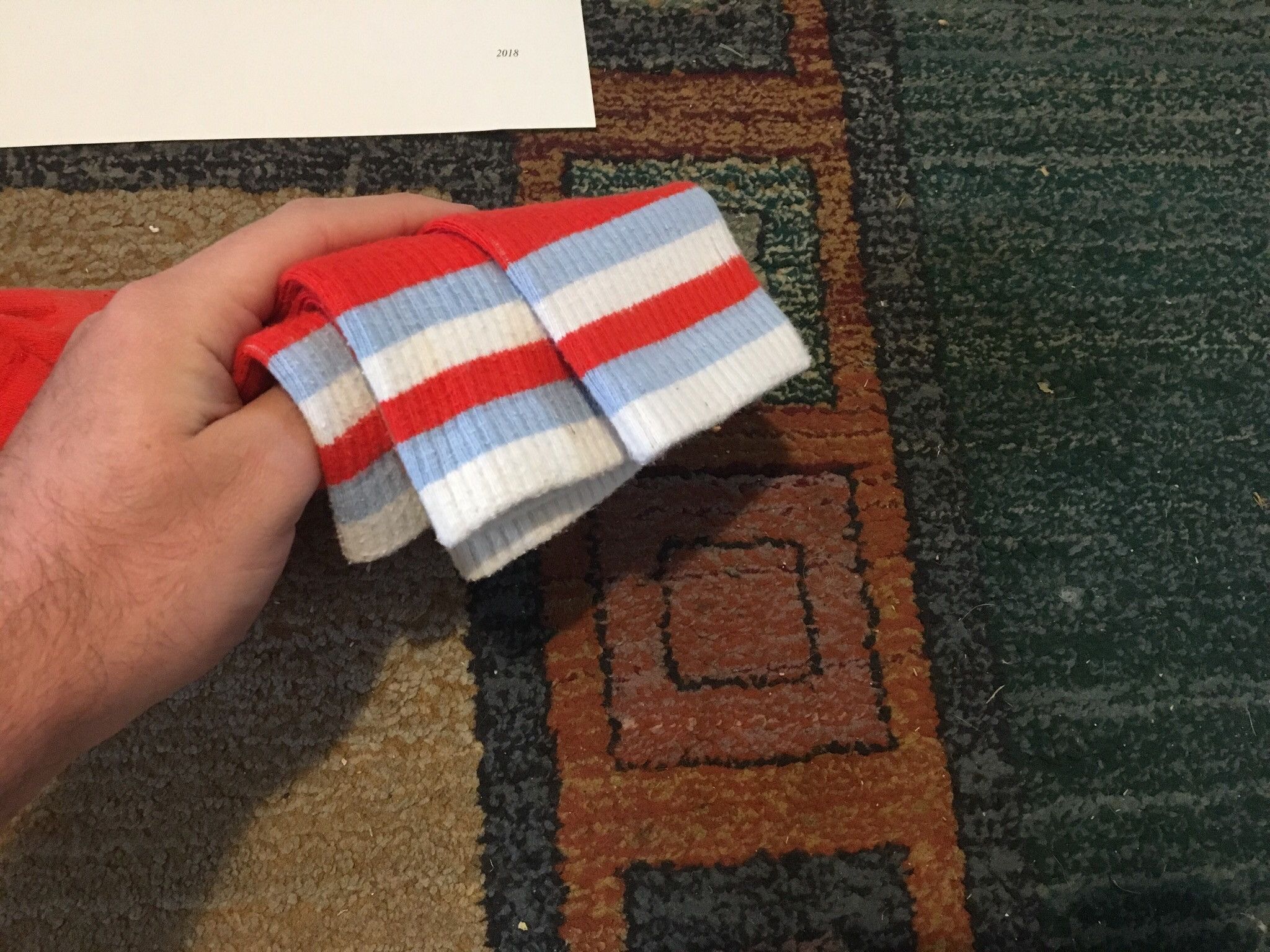 Gosha Rubchinskiy SS16 Red Russian Flag Socks Size ONE SIZE - 3 Thumbnail