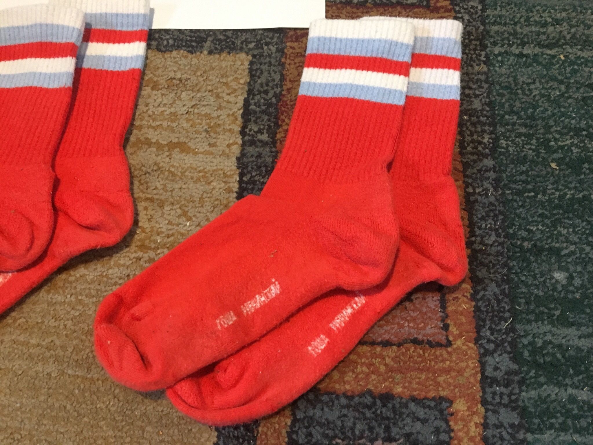 Gosha Rubchinskiy SS16 Red Russian Flag Socks Size ONE SIZE - 2 Thumbnail