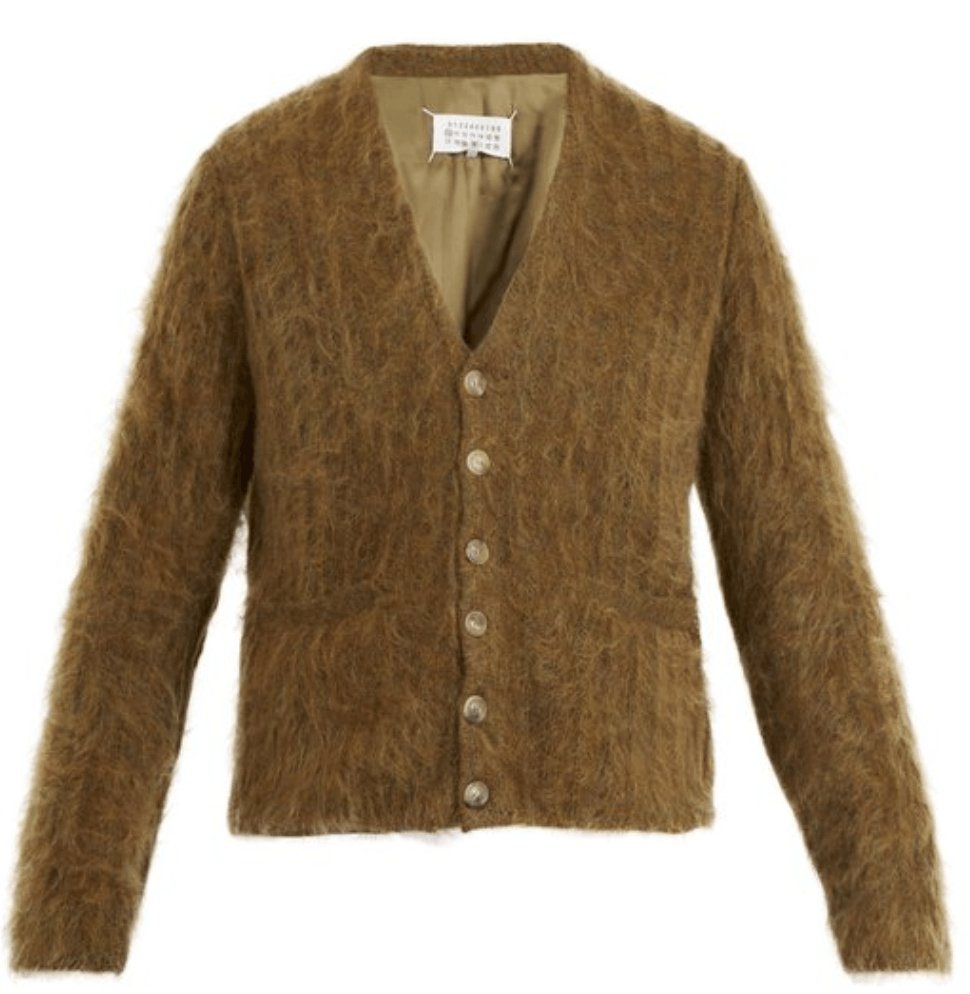 Maison margiela mohair cardigan store