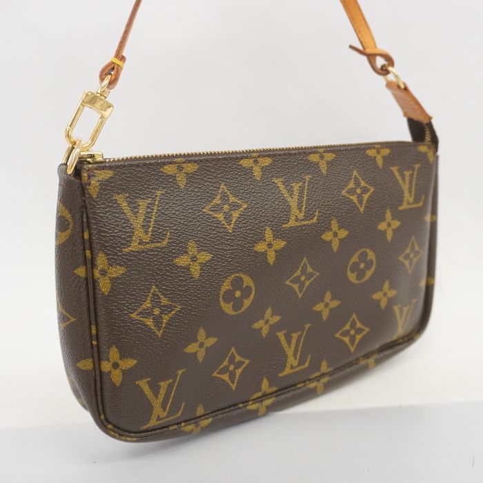 Auth Louis Vuitton Monogram Pochette Accessoir M51980 Women's Pouch