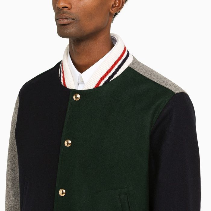 Babyhug Full Sleeves Color Block Bomber Jacket - Multicolor main image 1