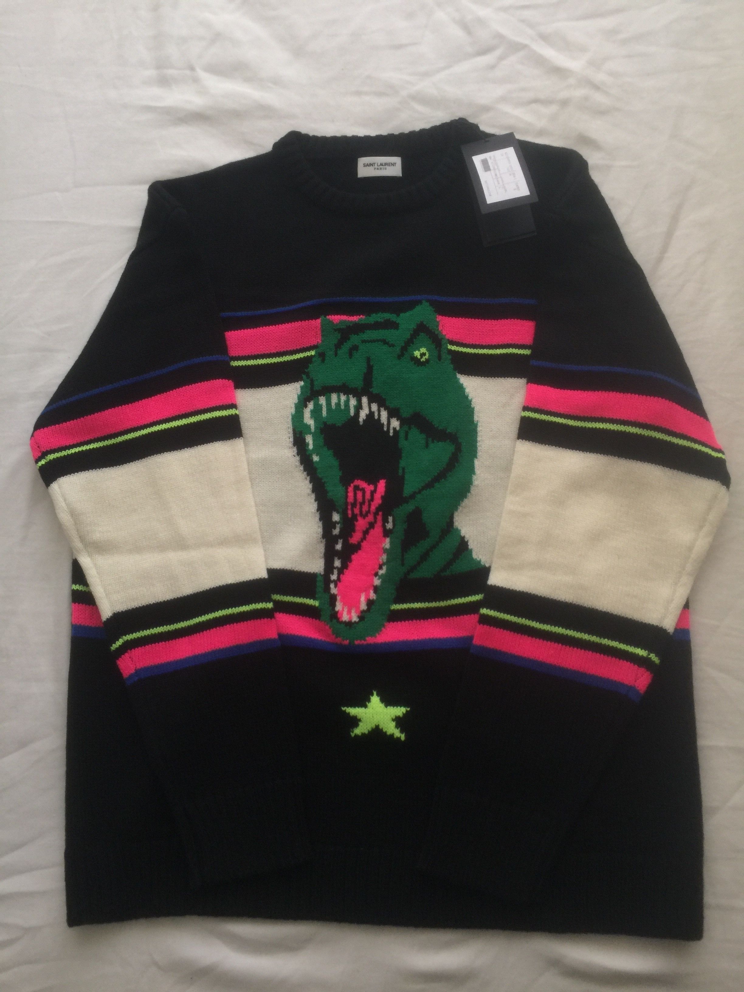 Saint Laurent Paris SAINT LAURENT DINOSAUR SWEATER SLP Grailed