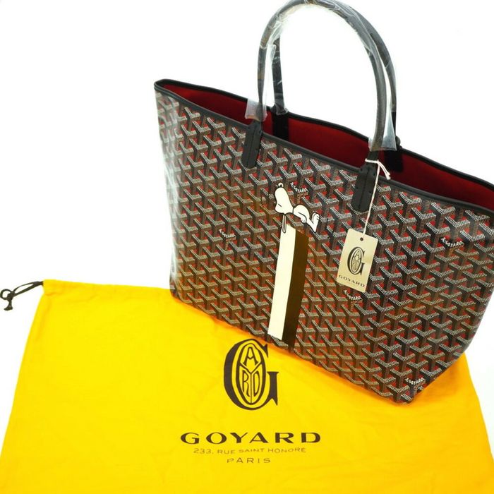 Goyard Clutch Bag Herringbone Juvans Gm Gray Pvc Coated Canvas