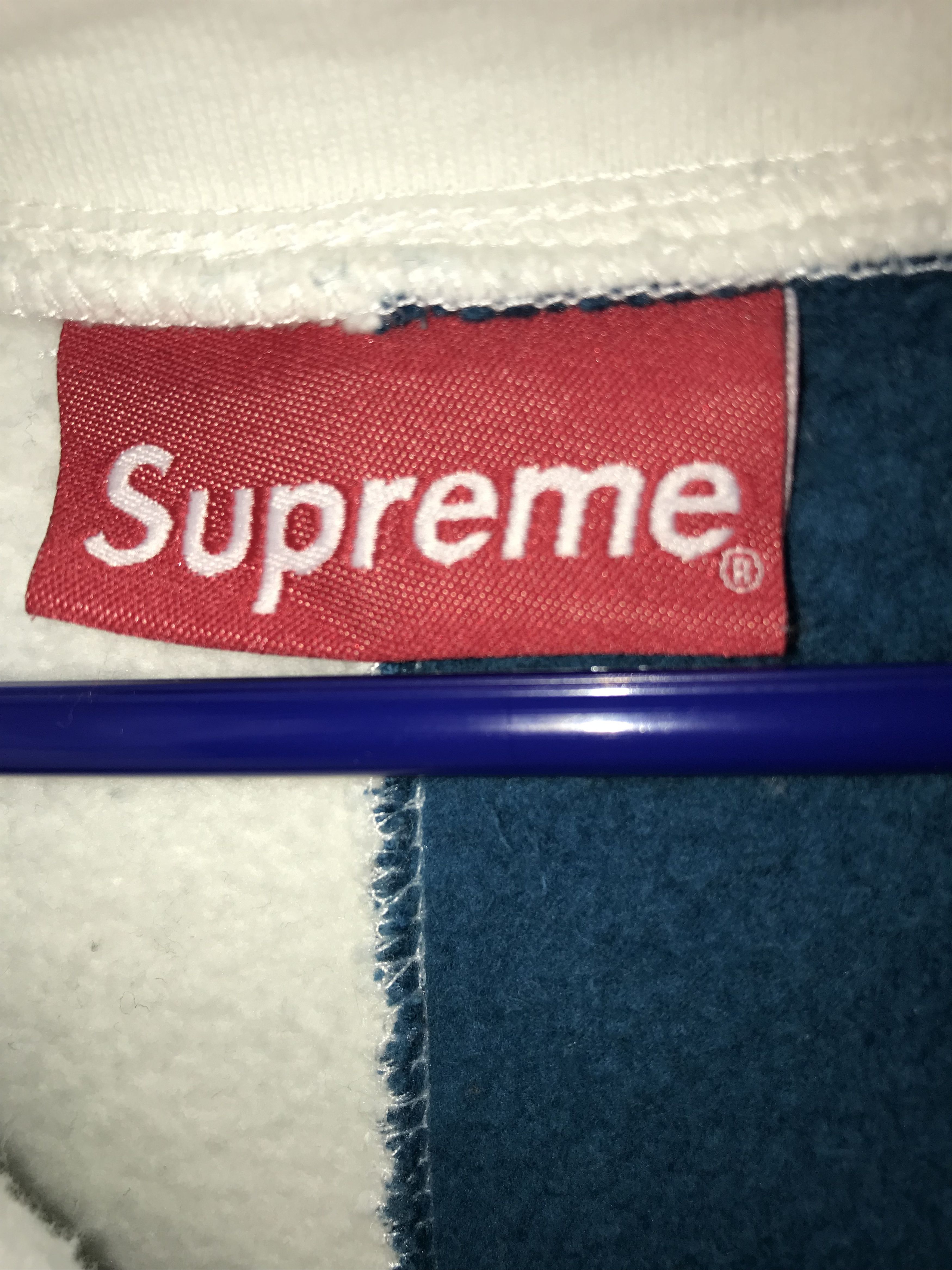 Supreme Color Blocked Half Zip Sweatshirt Teal/Orange Size US L / EU 52-54 / 3 - 4 Thumbnail