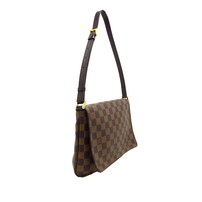 LOUIS VUITTON Damier Ebene Musette Salsa Long Shoulder Bag N51300 LV Auth  47511