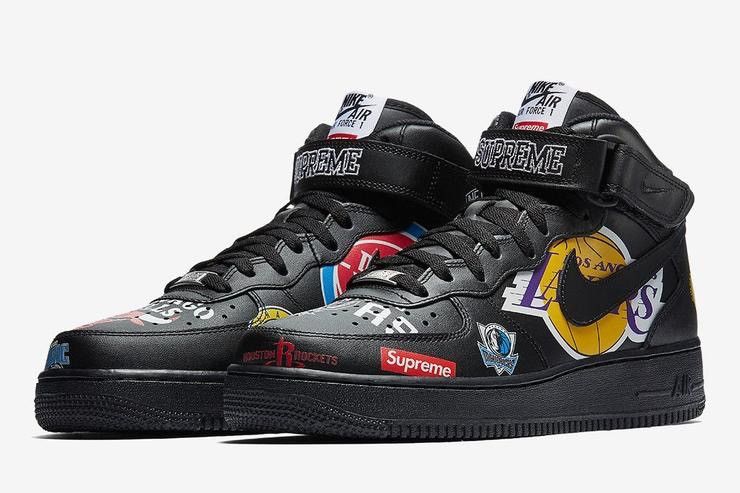 Supreme SUPREME X NIKE X NBA BLACK AF1 Grailed