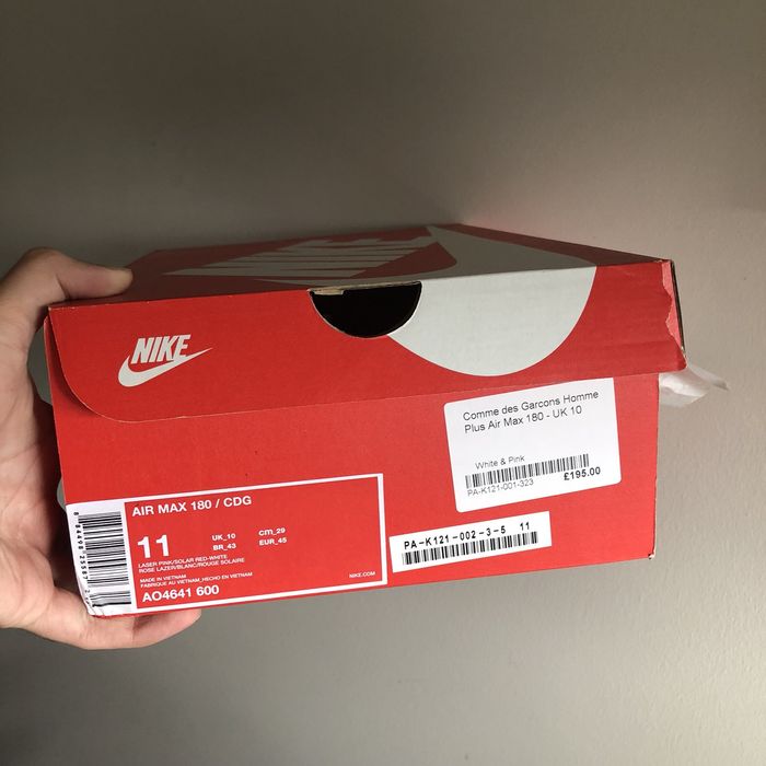 cdg nike pink