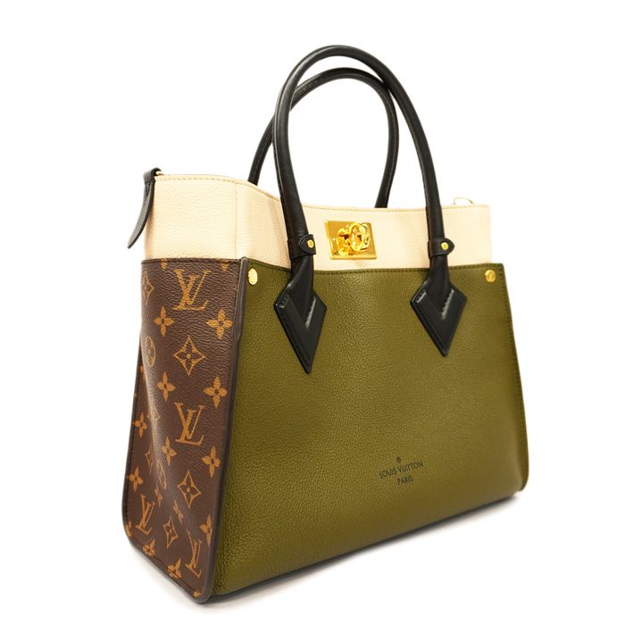 Auth Louis Vuitton 2way Bag On My Side MM M55302 Laurier