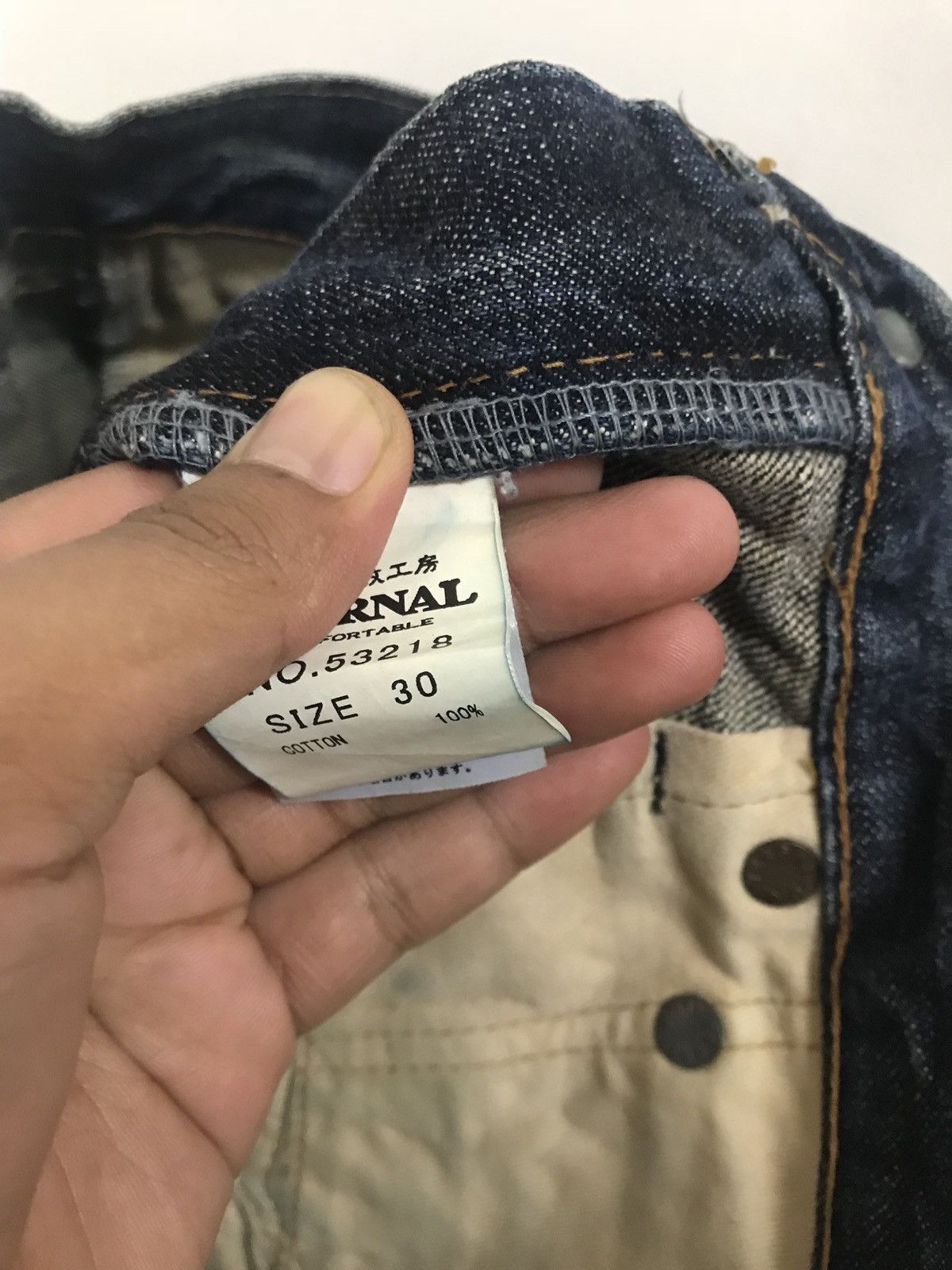 Eternal JAPAN DISTRESS DESIGN DENIM RARE Size US 31 - 7 Thumbnail