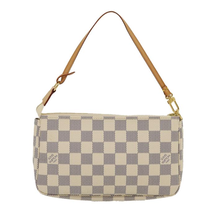 LOUIS VUITTON Damier Ebene Trousse Make Up Pouch N51982 LV Auth