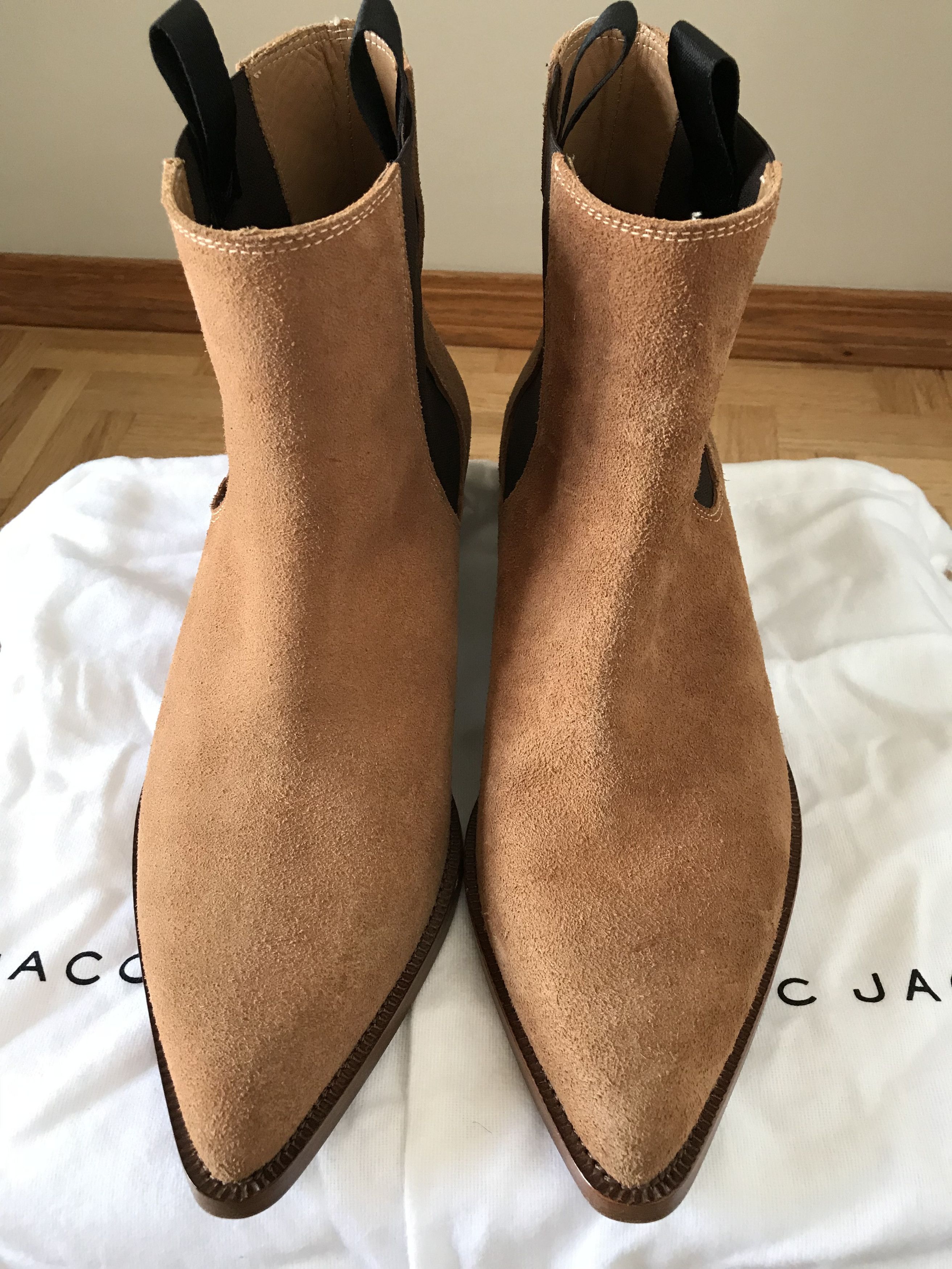 Marc Jacobs Size 41 8 Honey Suede Chelsea Boots FW17 1100 Grailed