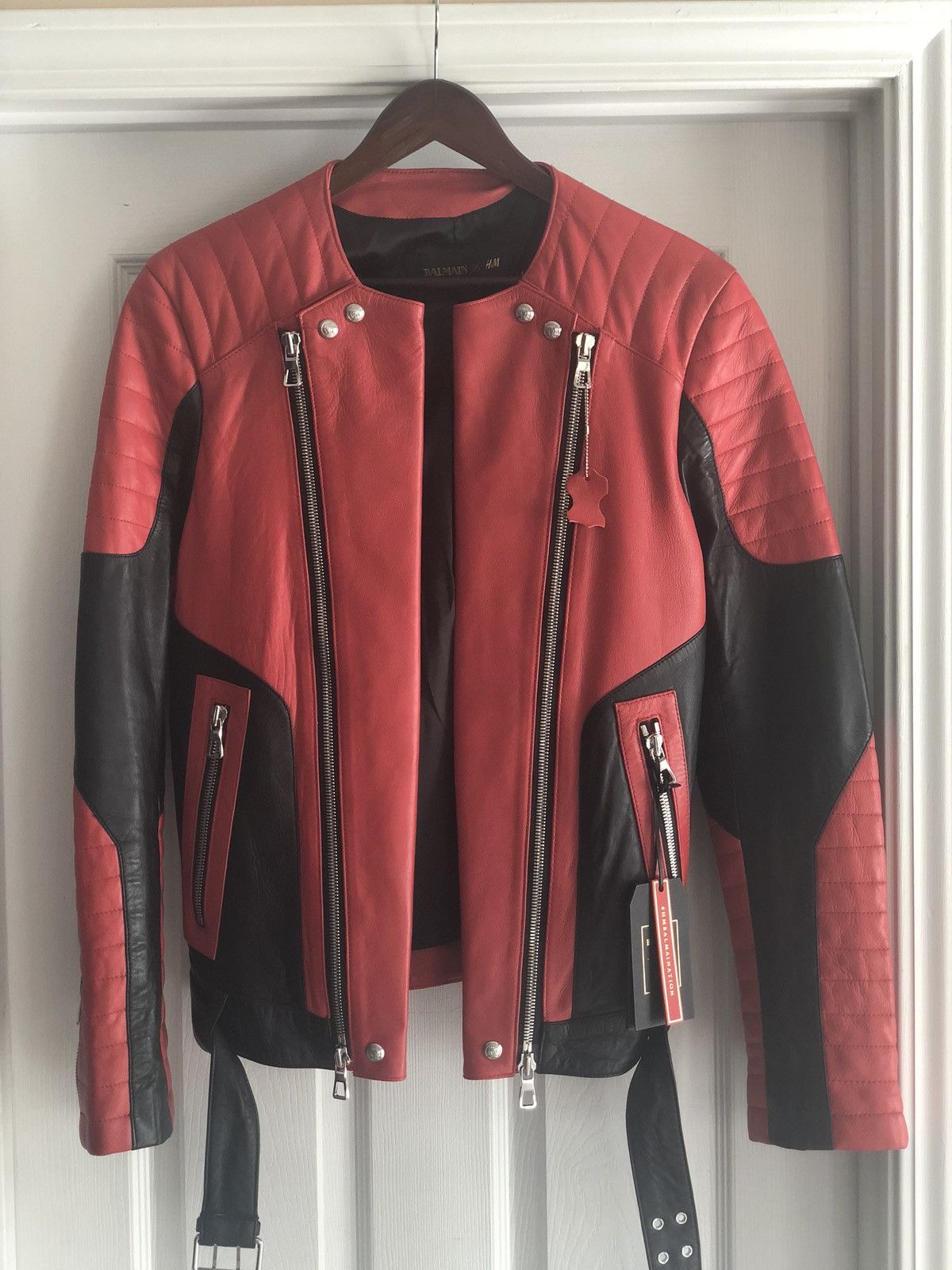 Balmain Leather Biker Jacket Size US M / EU 48-50 / 2 - 8 Thumbnail