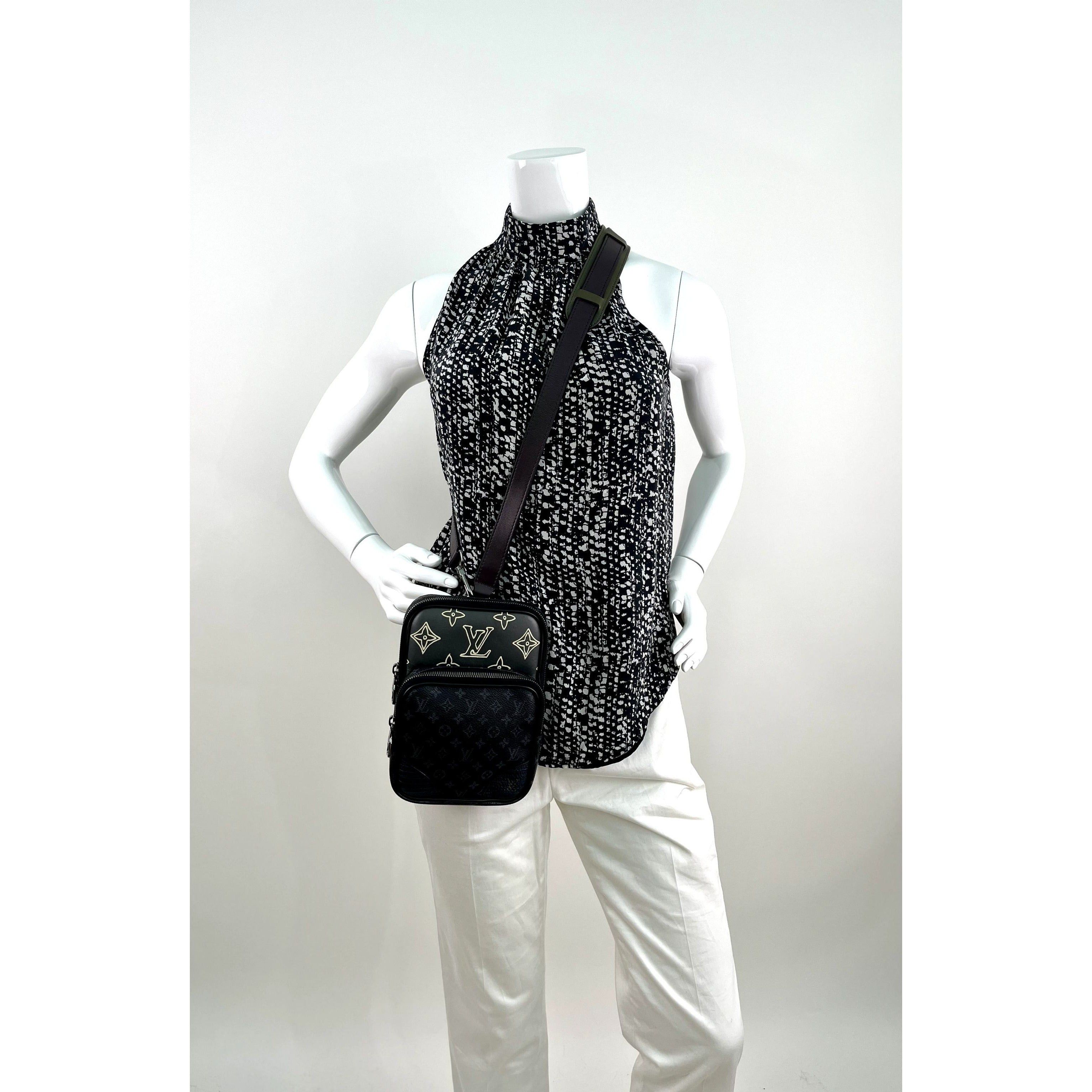 Louis Vuitton Monogram Eclipse Amazone Patchwork Sling Bag
