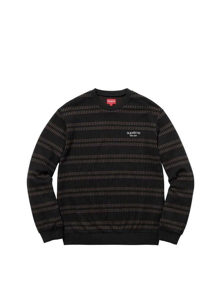 Supreme dash stripe outlet crewneck