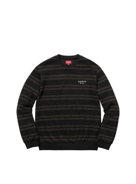 Supreme dash stripe store crewneck