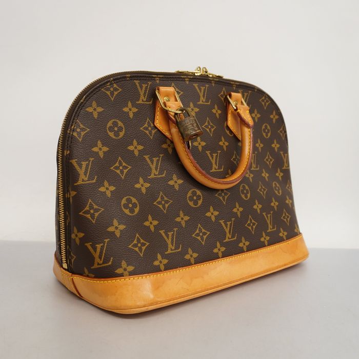 Auth Louis Vuitton Monogram Alma M51130 Women's Handbag