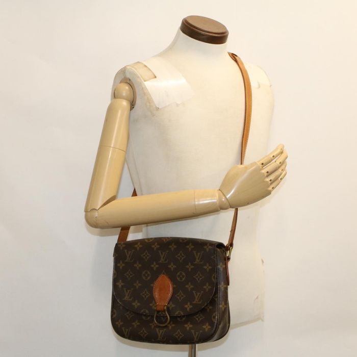 LOUIS VUITTON Monogram Saint Cloud GM Shoulder Bag M51242 LV Auth