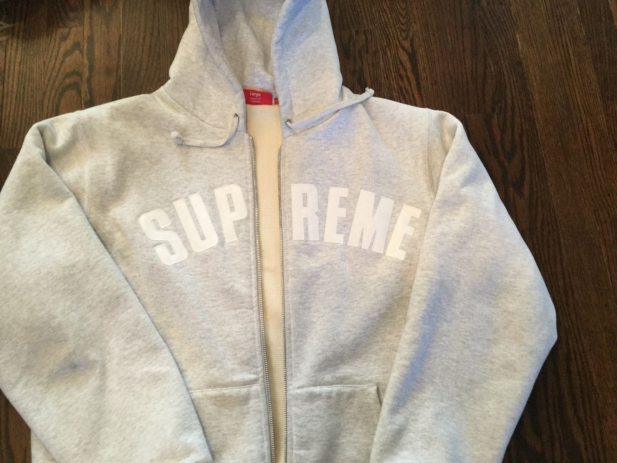 Supreme arc logo zip hoodie store