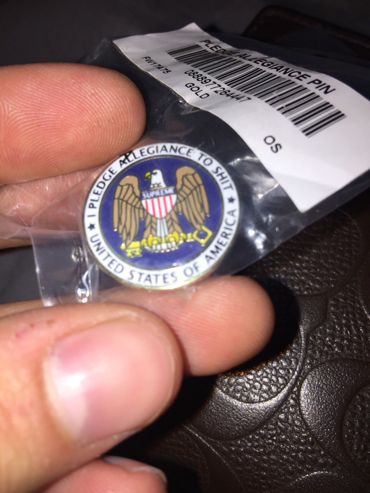 Supreme Pledge Allegiance Pin | Grailed