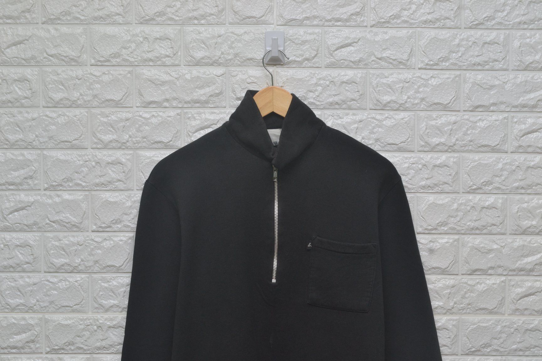 Agnes B Homme half zipper sweatshirt