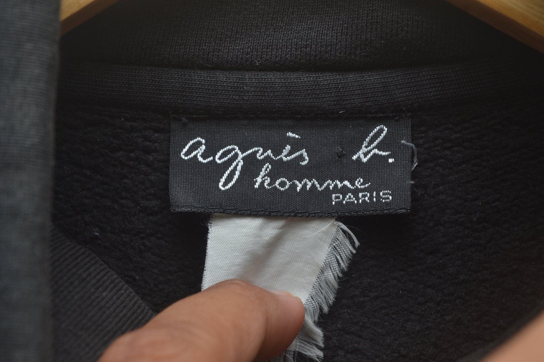 Agnes B Homme half zipper sweatshirt