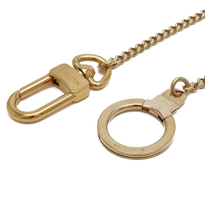 Louis Vuitton Key Ring Chennuanokure M58021 Gold Key Chain Bag Charm  Accessory