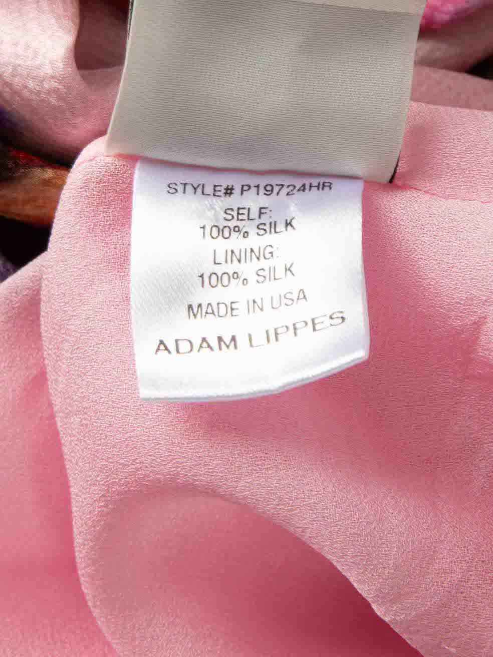 Pink Silk Printed Knee Length Dress