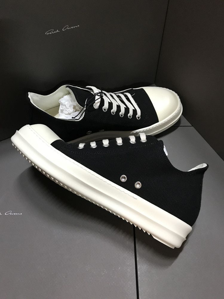 Rick Owens Drkshdw 39.5/40.5/41/42.5 17FW RAMONES LOW CVP SNEAKERS  