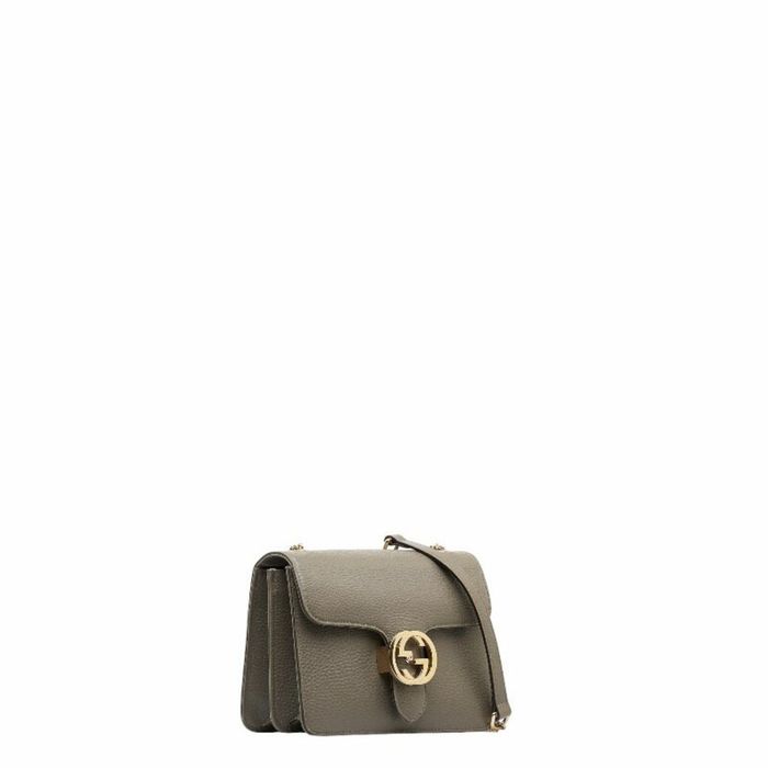 GUCCI Shoulder Bag 510304 Interlocking G ChainShoulder leather