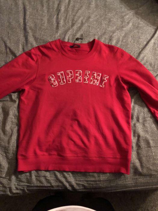 Supreme Supreme x Louis Vuitton Crewneck Grailed