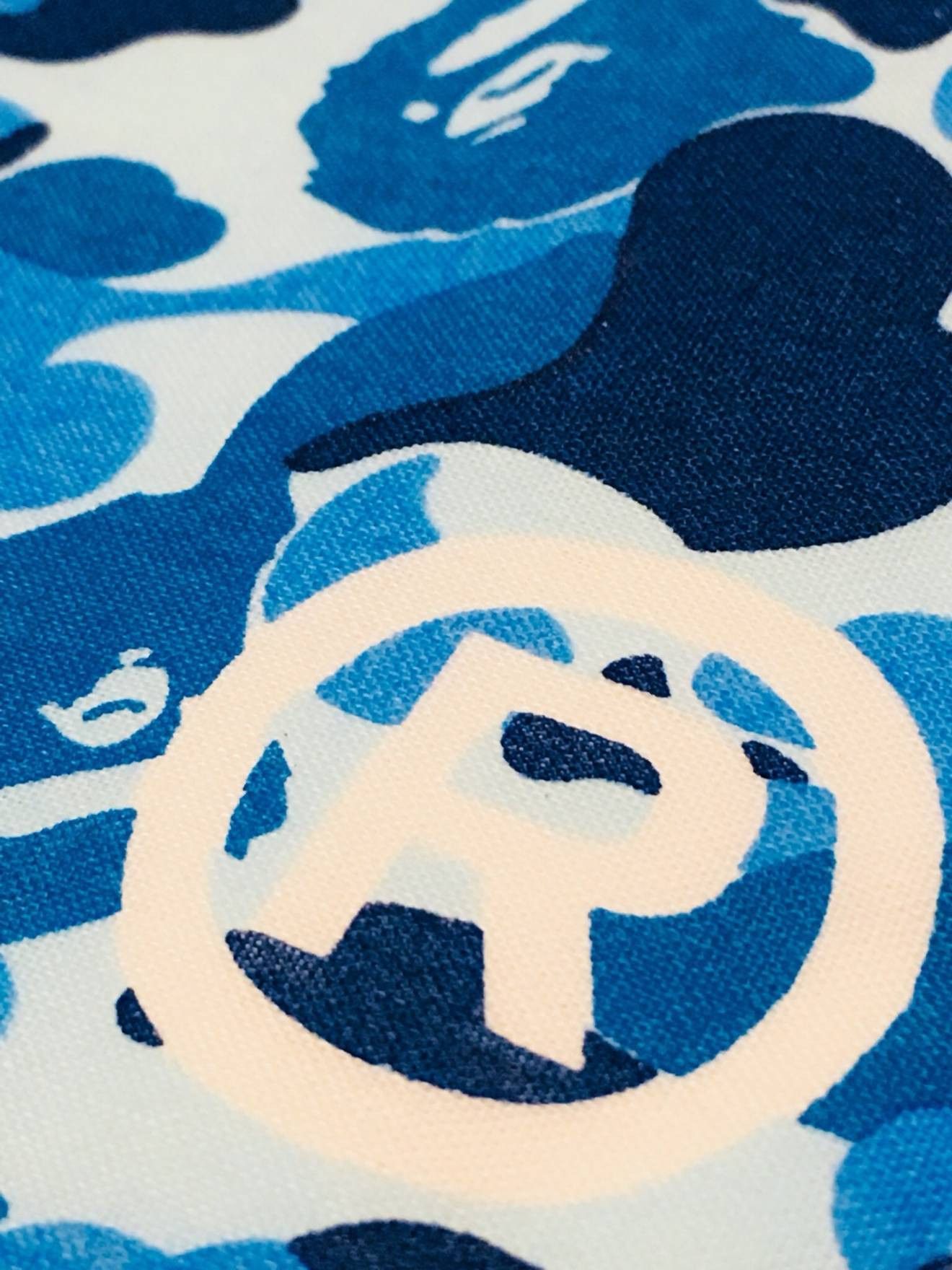 Bape BAPE Face Mask Blue Camo Cloth - A Bathing Ape Size ONE SIZE - 7 Thumbnail