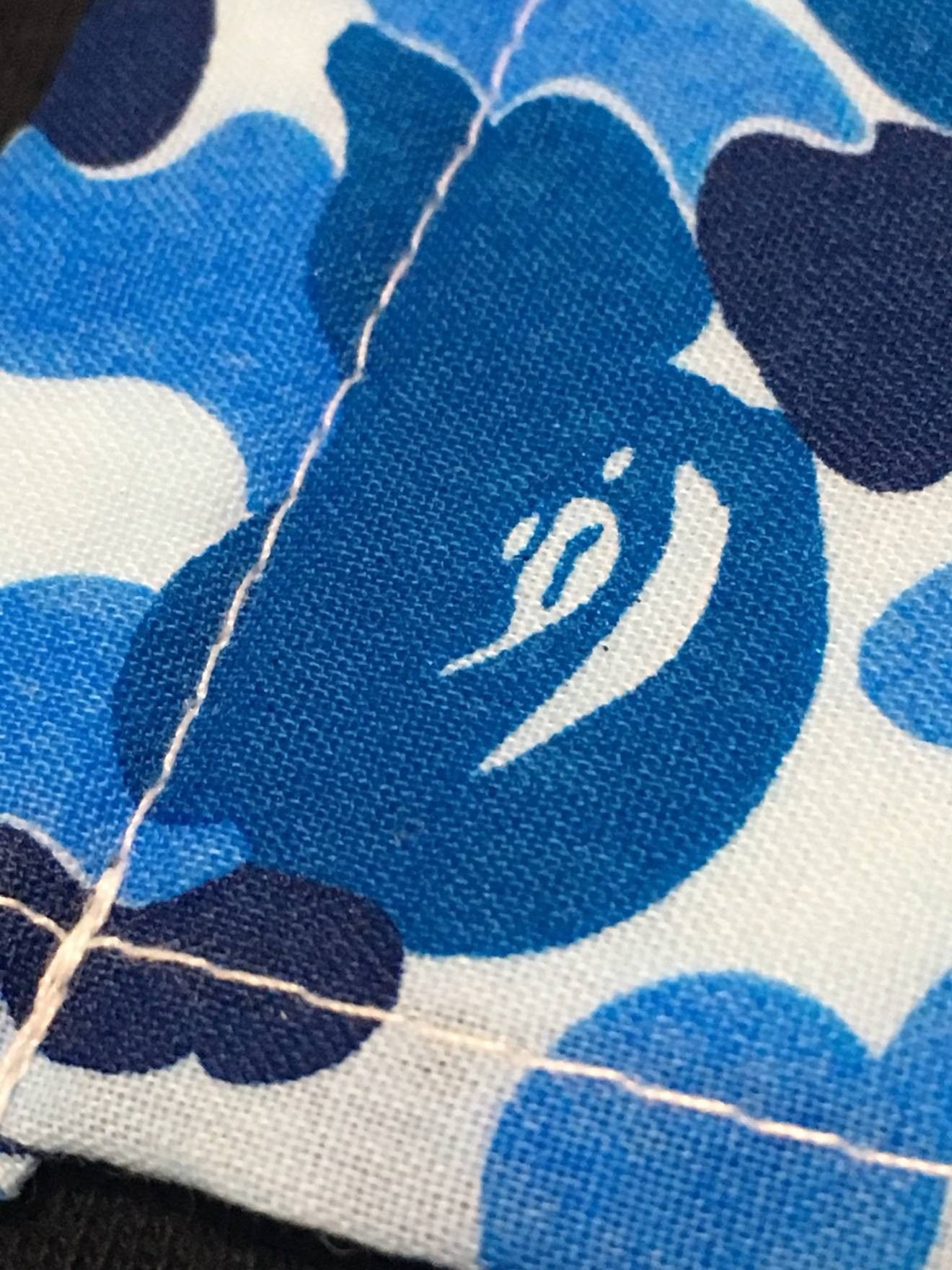 Bape BAPE Face Mask Blue Camo Cloth - A Bathing Ape Size ONE SIZE - 4 Thumbnail