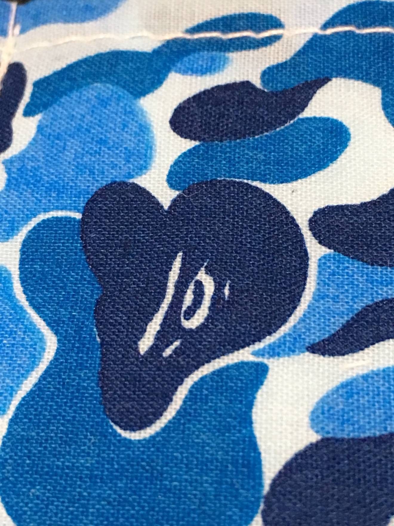 Bape BAPE Face Mask Blue Camo Cloth - A Bathing Ape Size ONE SIZE - 5 Thumbnail