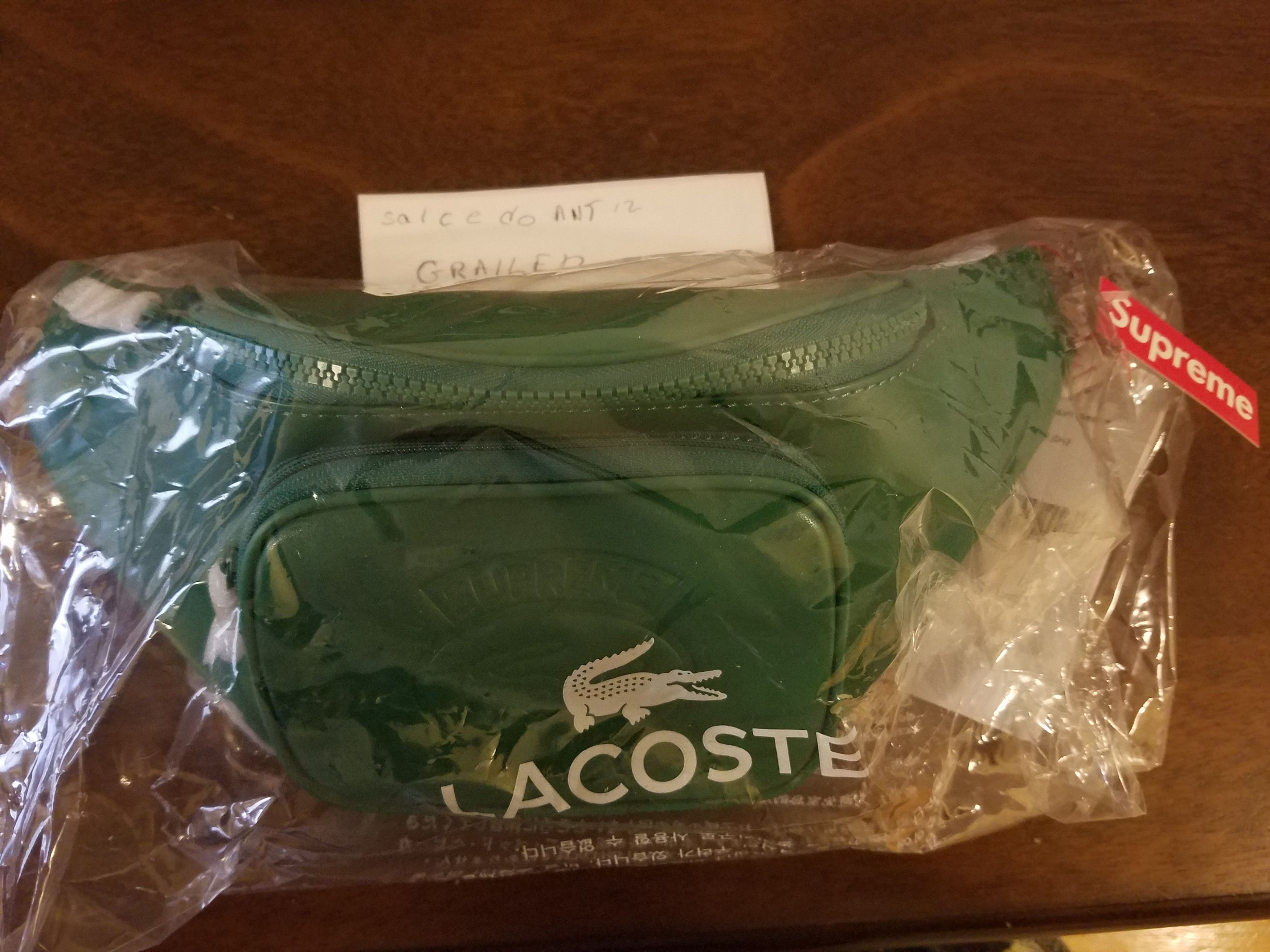 Supreme Supreme/Lacoste waist bag Grailed