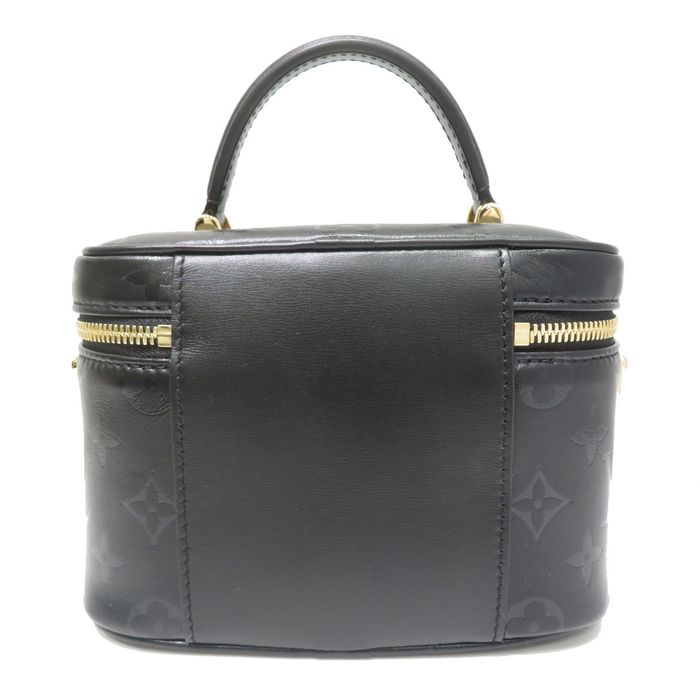 LOUIS VUITTON Louis Vuitton Monogram Ink Vanity PM Black M57118 Women's  Leather Handbag
