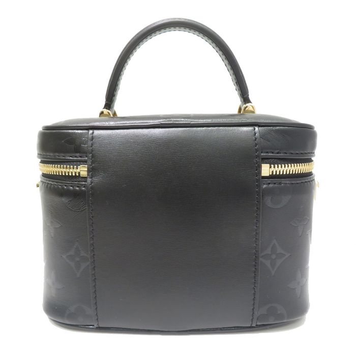 LOUIS VUITTON Monogram Ink Vanity PM Black M57118 Women's Leather