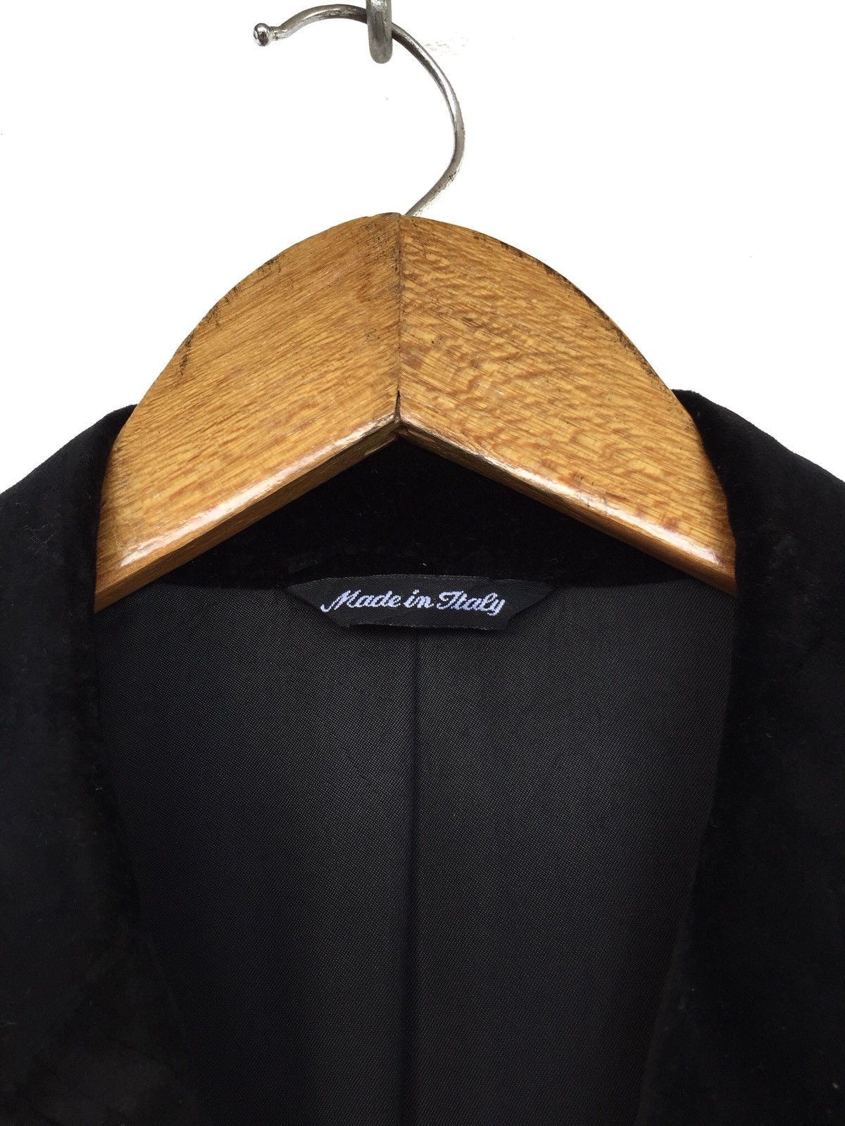 Versace 1990s Versace 🇮🇹 Velvet Medusa Button Minimal Coat Jacket Size US M / EU 48-50 / 2 - 11 Thumbnail