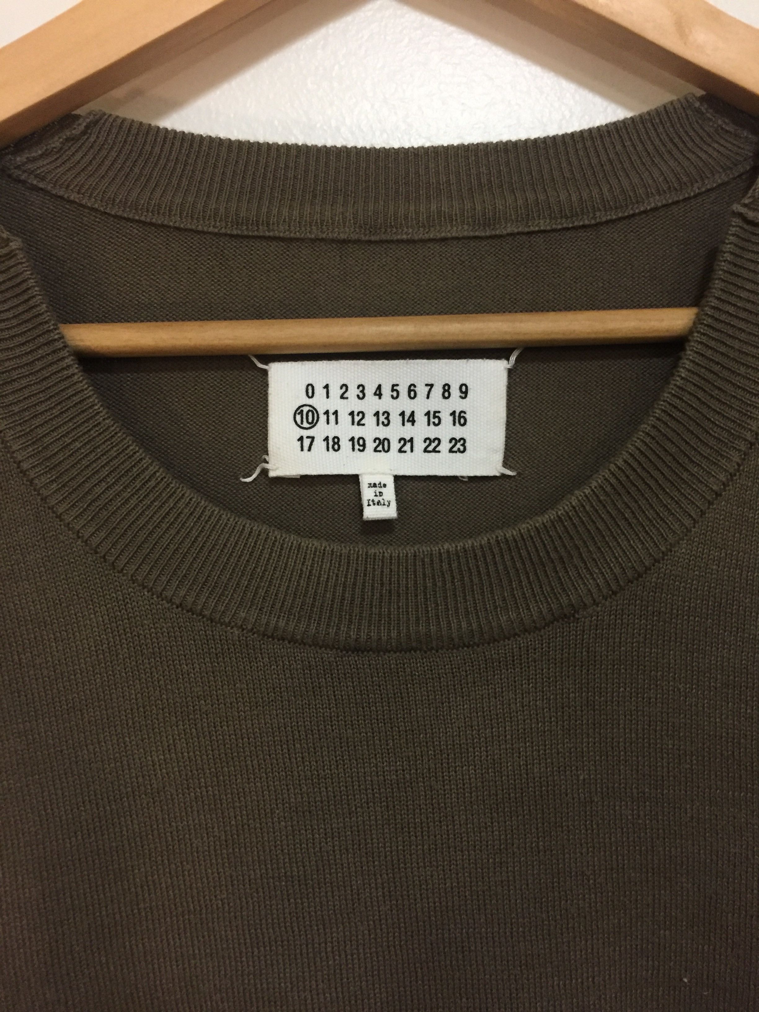 Maison Margiela Olive Green Sweater Size US M / EU 48-50 / 2 - 2 Thumbnail