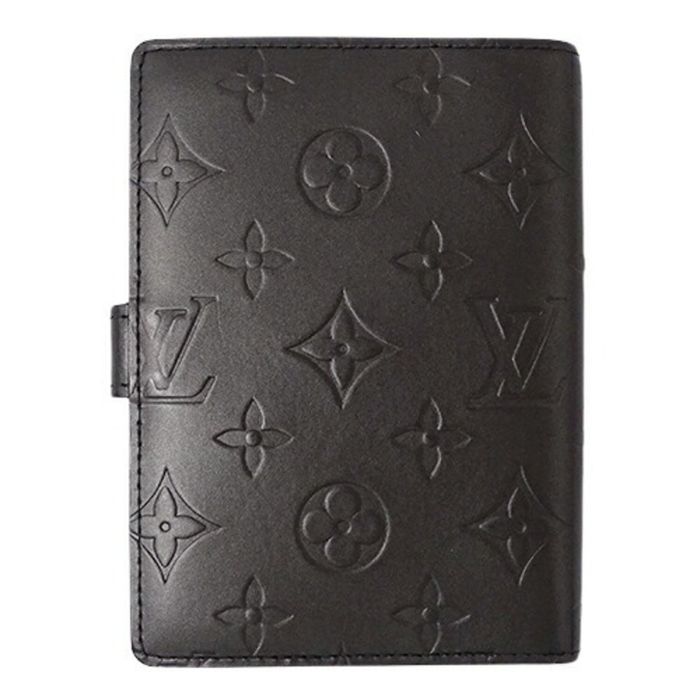 LOUIS VUITTON Mat Agenda MM Day Planner Cover Black