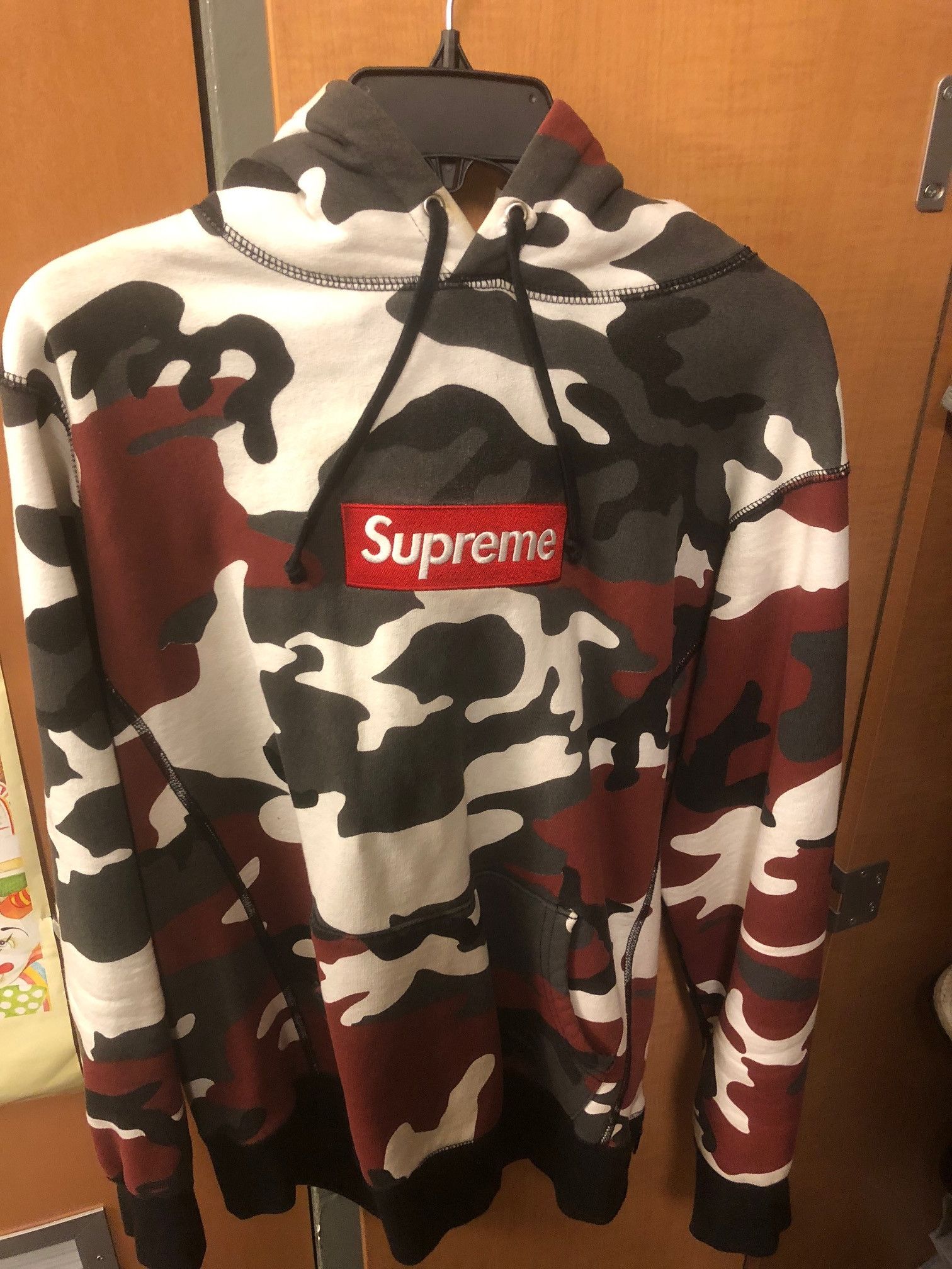 Supreme Fall/Winter 2016 Red Camo Hoodie