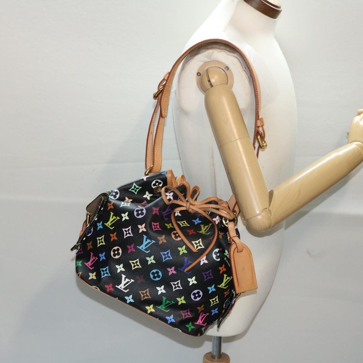 Louis Vuitton LOUIS VUITTON Monogram Multicolor Petit Noe Bag Black M42230 LV Auth 50386A Grailed