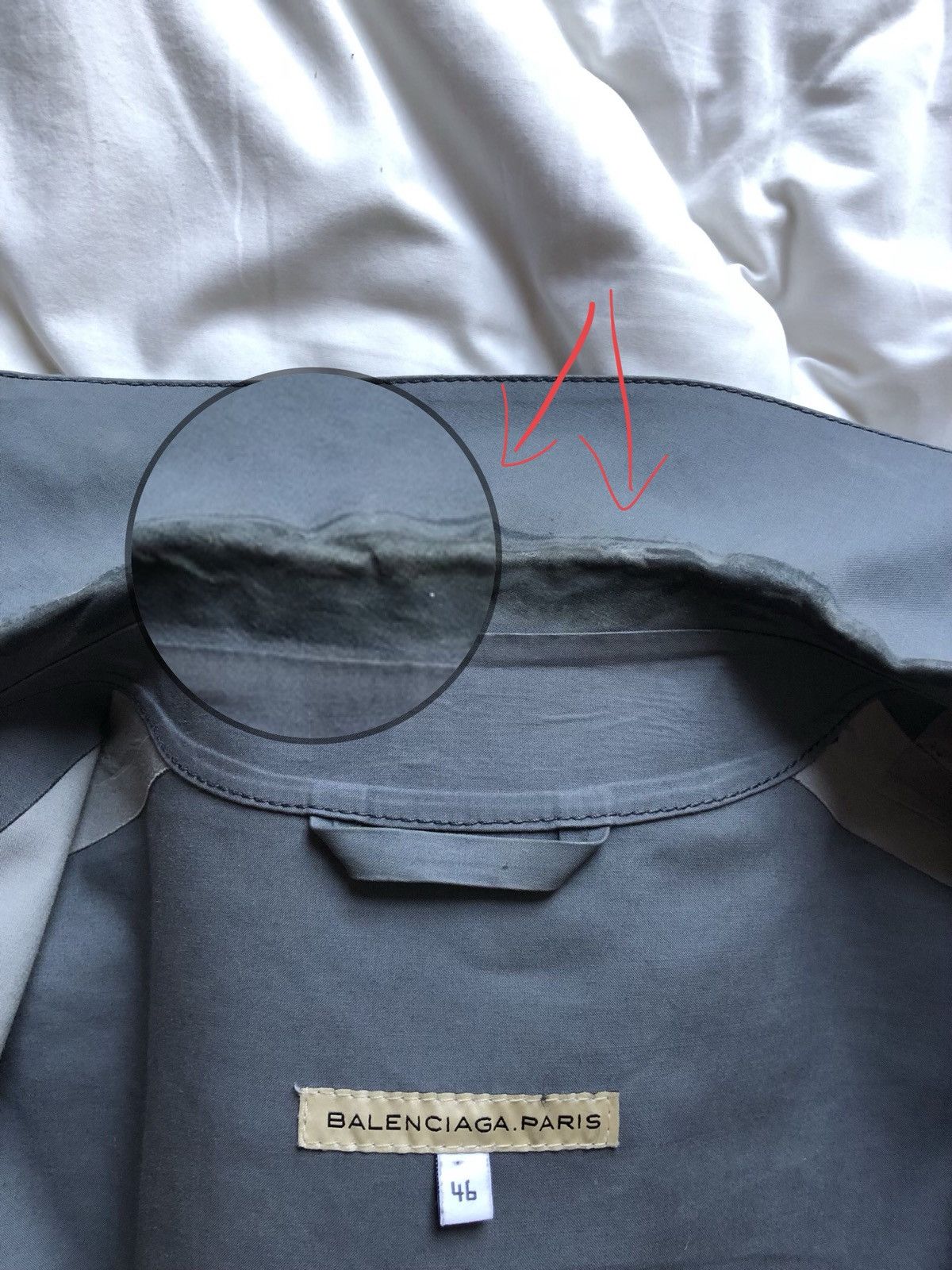Balenciaga Grey Raincoat with Belt Size US S / EU 44-46 / 1 - 7 Thumbnail